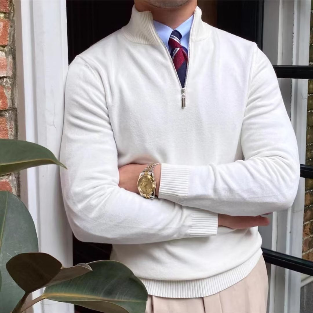 ROMA Quarter Zip Sweater