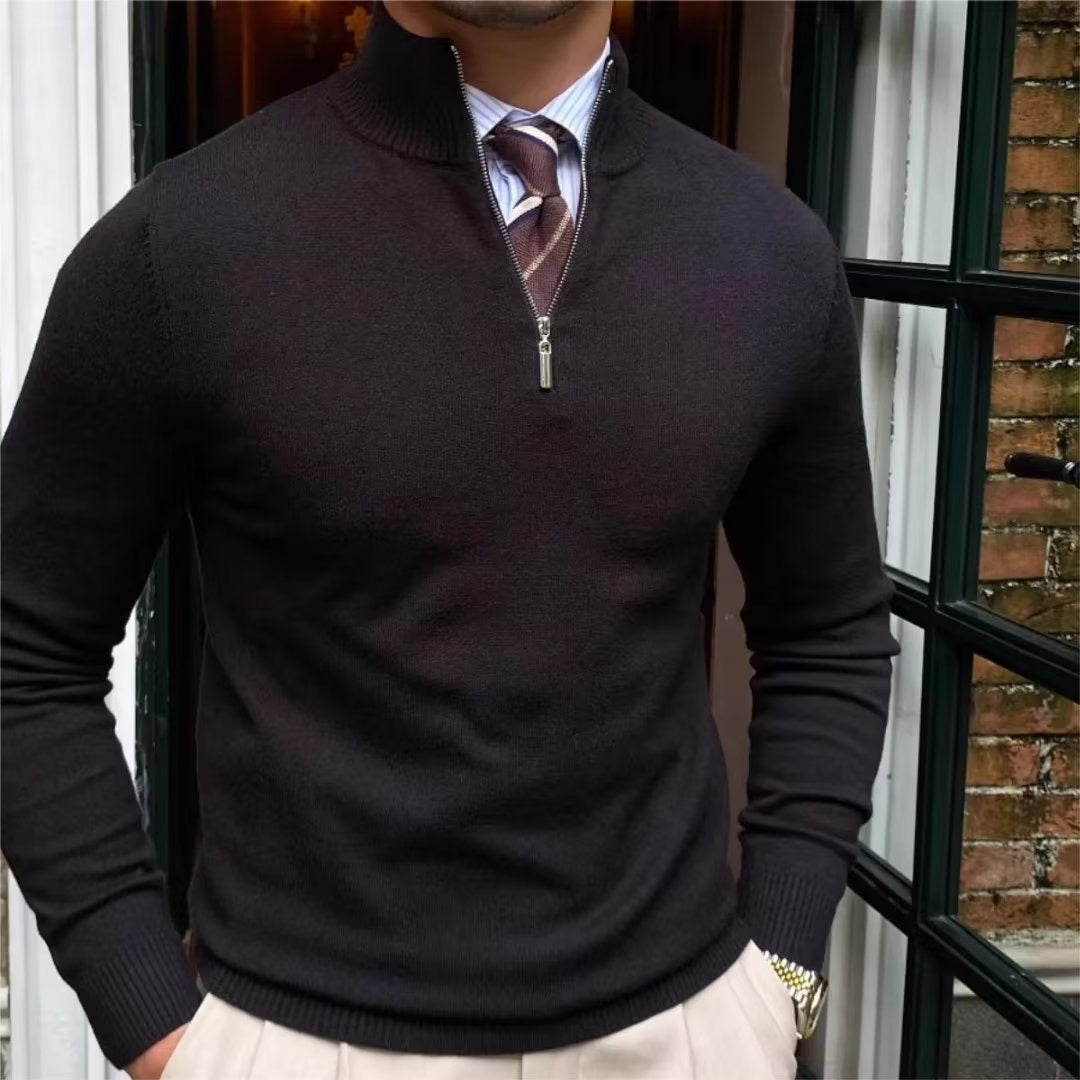 ROMA Quarter Zip Sweater