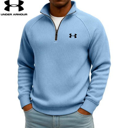 UA™ Ribbed Performance Quarter-Zip Sweatshirt